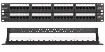 Патч-панель NMC-RP48UD2-AN-2U-BK неэкранированная, 48 порта, 19", 2U, категория 5e Nikomax