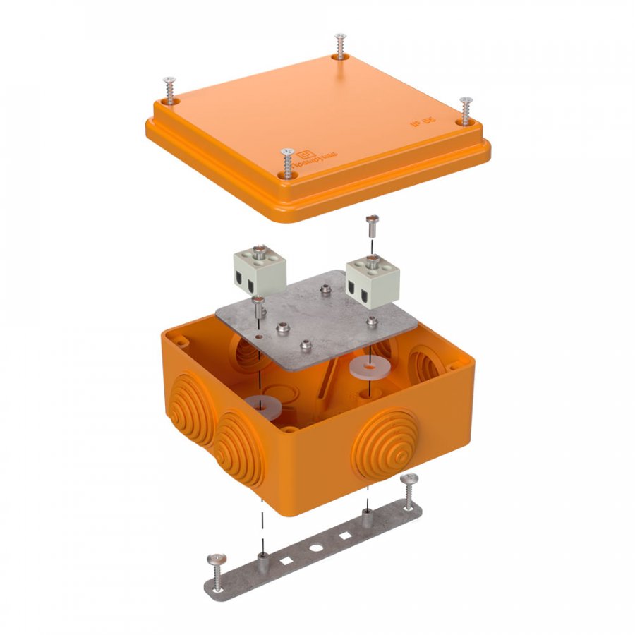 Коробка 100х100х50 40-0300-FR2.5-4 Е15-Е120 огнестойкая для о/п  Промрукав