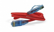 Патч-корд PC-LPM-UTP-RJ45-RJ45-C6-0.5M-LSZH-RD U/UTP, Cat.6, LSZH, 0.5 м, красный Hyperline